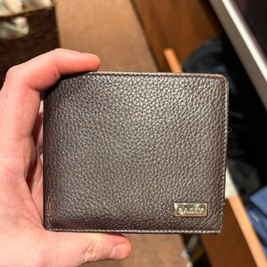 Bally Dark Brown Leather Card Holder